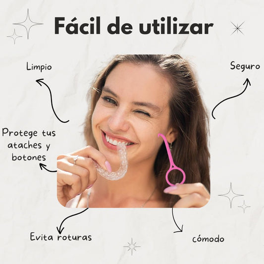 Gancho para extraer alineadores de ortodoncia invisible