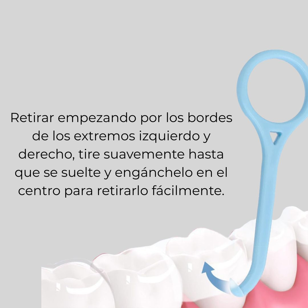 Gancho para extraer alineadores de ortodoncia invisible