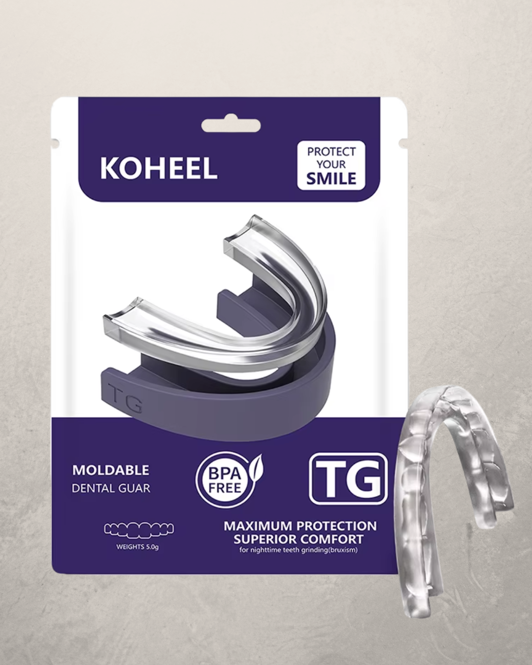 Protector bucal nocturno para el bruxismo